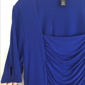 White House | Black Market Blue Blouse